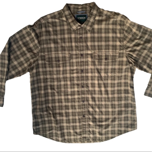 Outdoor Life Shirts Outdoor Life Mens Buttondown Long Sleeve